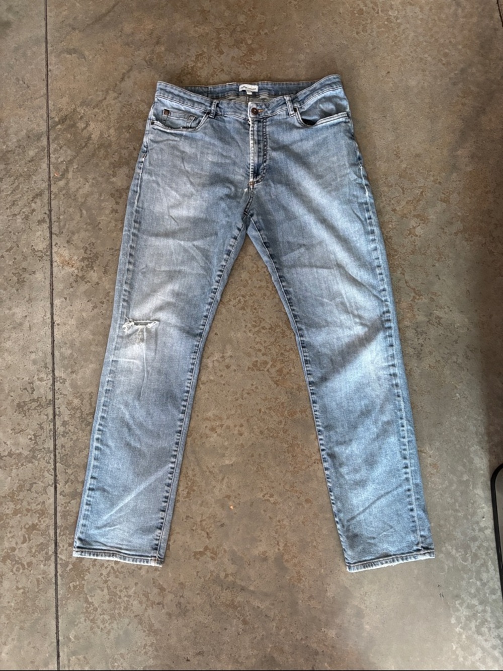 Peter Millar Light Blue Slim Straight Jeans